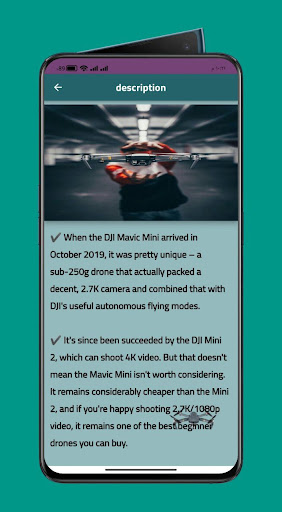Video DJI Mavic Mini Guide Screen 2