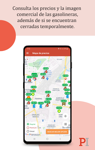 Precios gasolina en México Screen 2