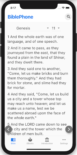 Android application BiblePhone screenshort