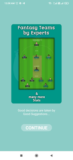 Android application Fantasy Cricket Class screenshort