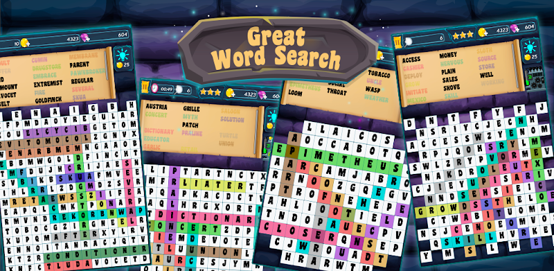 Word Search-Find words offline