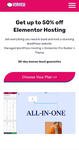 Android application Elementor Overview screenshort