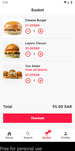 Layers Burger Screen 3