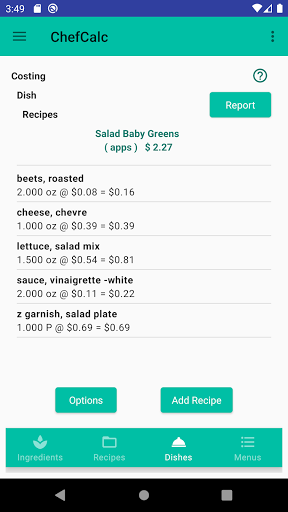 Chef Calc Pro Screen 3