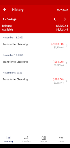 Blue Mountain Credit Union Screen 3