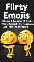 screenshot of Flirty Emoji Sticker Keyboard