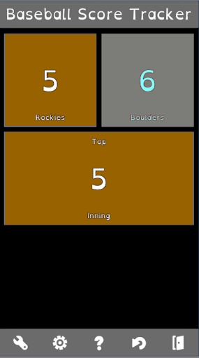 Baseball Score Tracker Screen 3