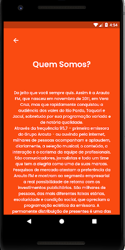 Arauto FM Screen 3