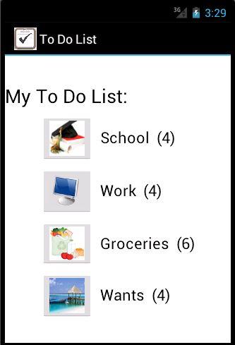 Android application To Do List Pro screenshort