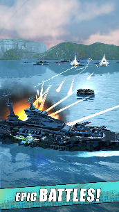 تحميل لعبة idle fleet warship مهكرة 2
