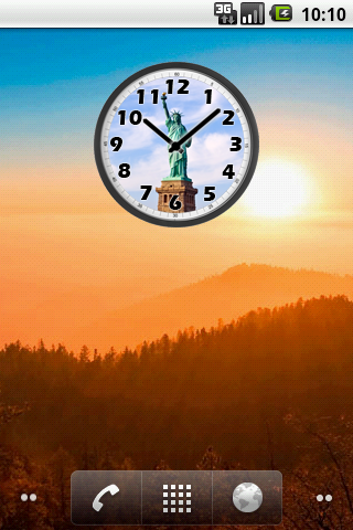 Statue of Liberty Day Clock