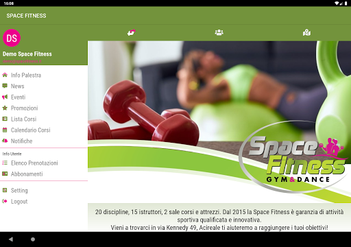 Space Fitness Screen 3