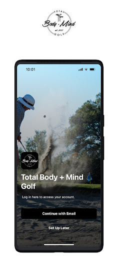 Android application Total Body Mind Golf screenshort