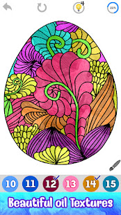 Easter Eggs Color by Number - Adult Coloring Book