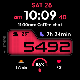 PRADO 73 Digital Watch Face - Screenshot Image