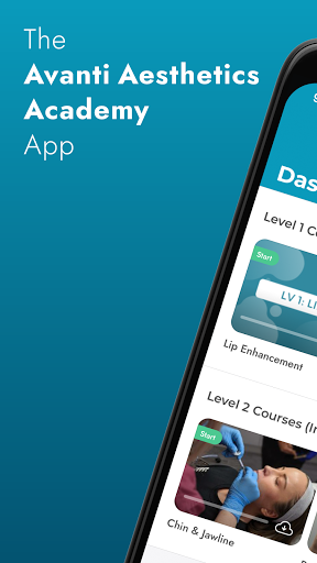 Android application Avanti Aesthetics Academy screenshort