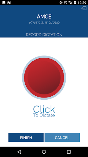 Android application AMCE Dictations screenshort
