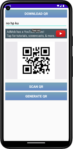 Aplikasi pemindai QR Code Screen 2