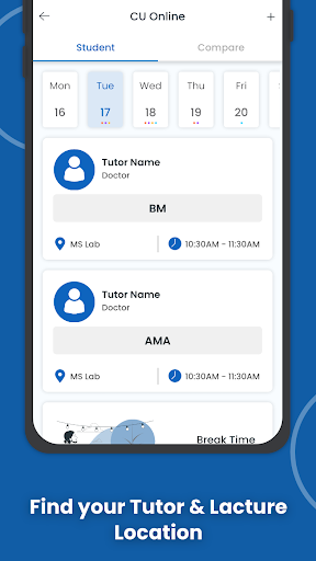 CUI Timetable Screenshot 4 - AppWisp.com
