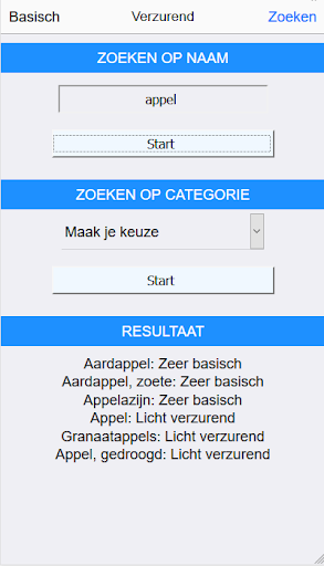 Zuur-Base Lijst Screen 2