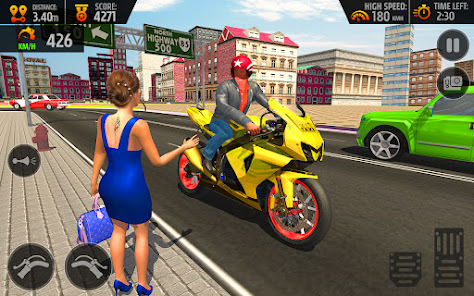 Bike Taxi Driving Simulator 3D  screenshots 7