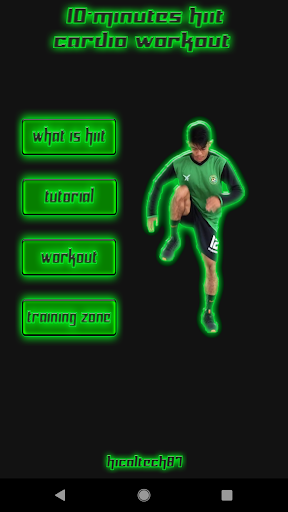 Android application 10 Minutes HIIT Cardio Workout screenshort