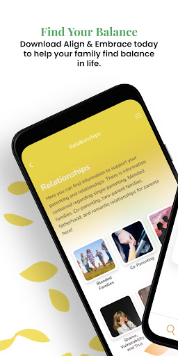 Android application Align & Embrace screenshort