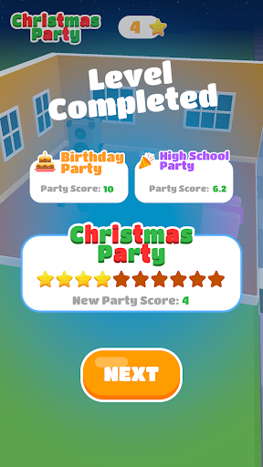Android application Party Planning screenshort
