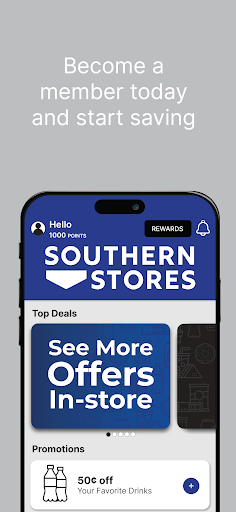 Android application Southern Stores screenshort