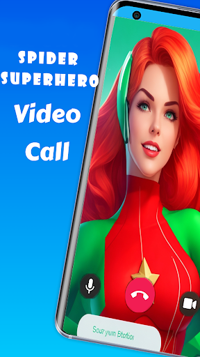 Android application Spider Superhero Video Call screenshort