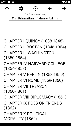 Android application Book, The Education of Henry A screenshort