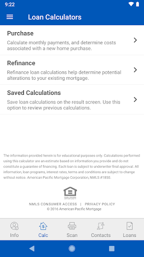 Screenshot of Element Mortgage