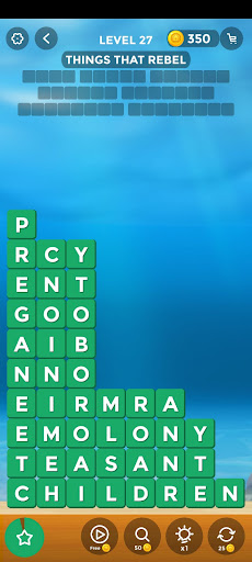 Screenshot of Word Stacks Letter Puzzle Game