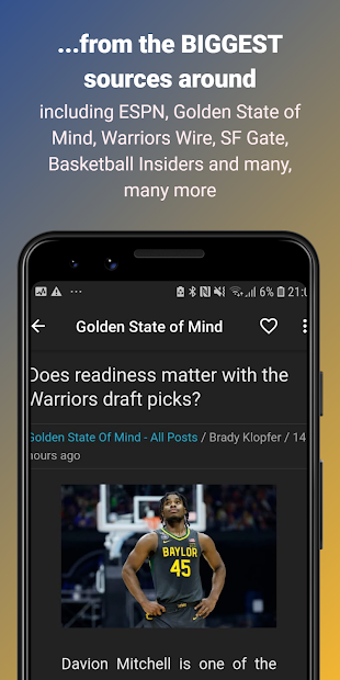 Captura de Pantalla 12 Golden State Warriors News android
