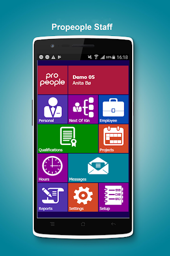 Android application Propeople Staff screenshort
