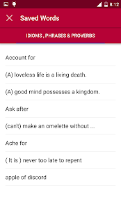 Offline Idioms & Phrases Dicti स्क्रीनशॉट
