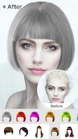 screenshot of Hairstyle Try On app for Women