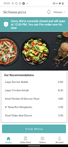 Sicilianos pizza Screen 2