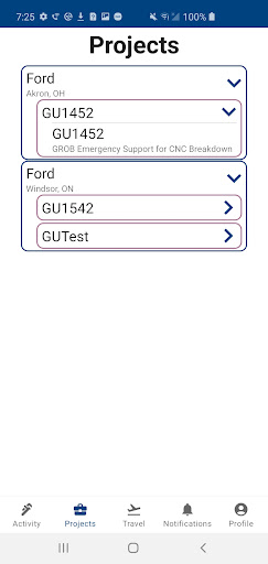 GROB Service Screen 3
