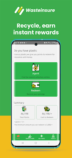 Android application WastePays screenshort