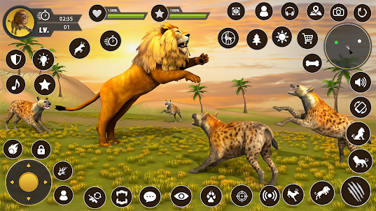 獅子遊戲3d野生動物遊戲