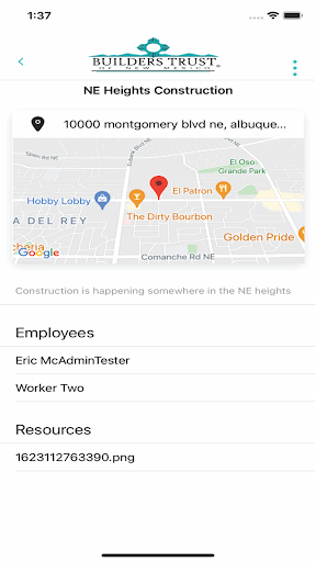 Android application Builders Trust screenshort