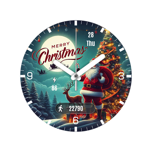 Pars Noel Analog Watch Face - AppWisp.com