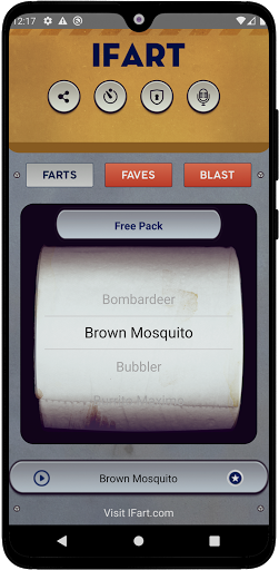 Android application Fart Sounds Prank App - iFart® screenshort
