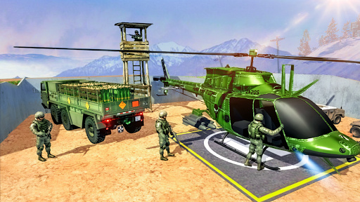 Android application Offroad Army Truck Simulator screenshort