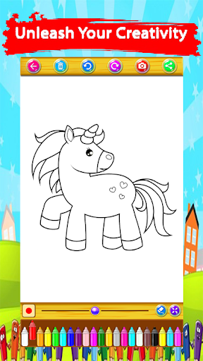 Coloring Book Unicorn Screen 3