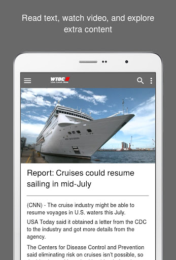 Screenshot of WTOC 11 News