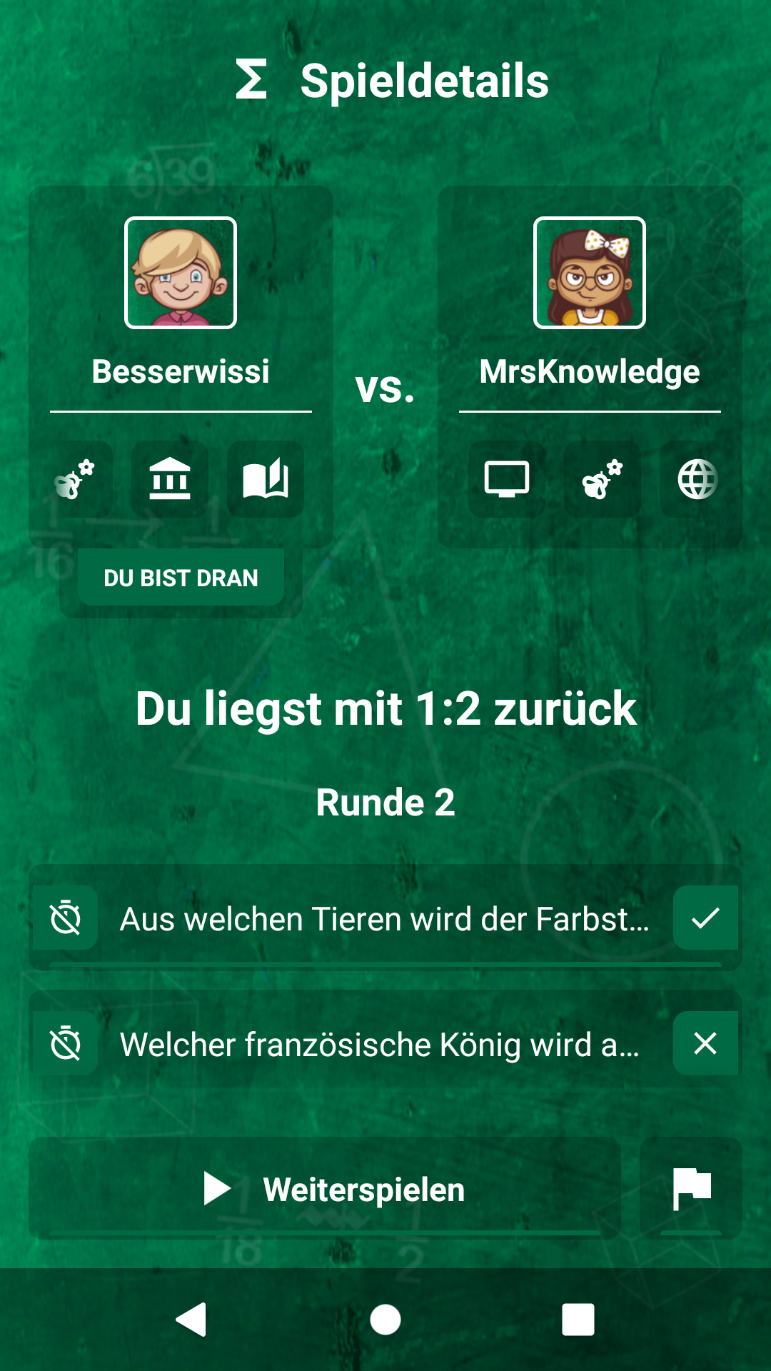 Android application Besserwisser screenshort