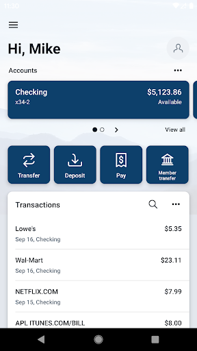 MountainCU Mobile Screen 2