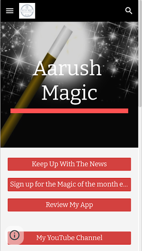 Android application Aarush Magic screenshort